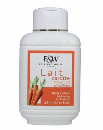 Fair & White Original Carrot Moisturizing Lotion - Brightens Skin - 485ml / 17 fl oz