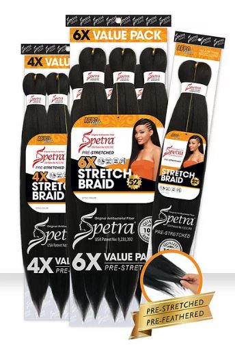 SENSUAL COLLECTION SPETRA 6X STRETCH BRAID 52" PACK