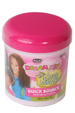 African Pride Dream Kids Olive Miracle Quick Bounce Detangling Pudding, 15 Oz