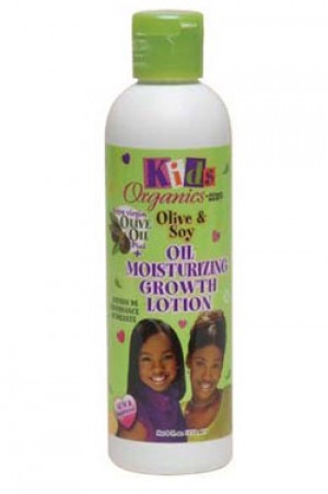 AFRICA'S BEST-KIDS ORGANICS OLIVE & SOY OIL MOISTURIZING GROWTH LOTION (8 OZ)