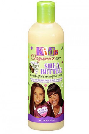 AFRICA'S BEST-KIDS ORGANICS SHEA BUTTER + OLIVE OIL DETANGLING HAIR LOTION (12 OZ)