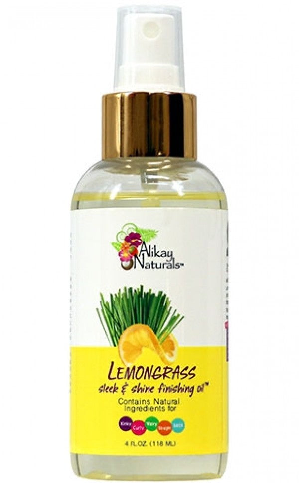 Alikay Naturals LEMONGRASS SLEEK AND SHINE FINISHING OIL(4OZ)