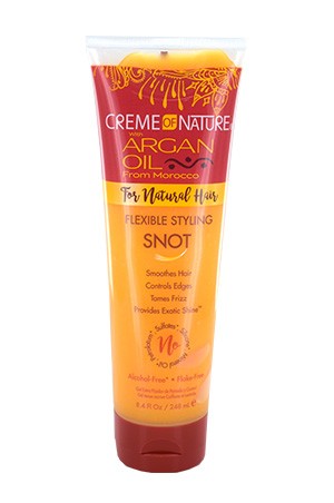 CREME OF NATURE ARGAN OIL FLEXIBLE STYLING SNOT GEL (8.4OZ)