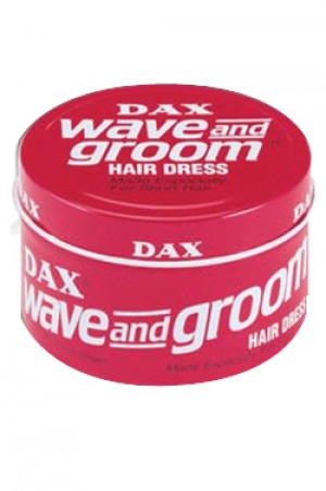 DAX WAVE & GROOM MAXIMUM HAIR DRESS/RED CAN(3.5OZ)