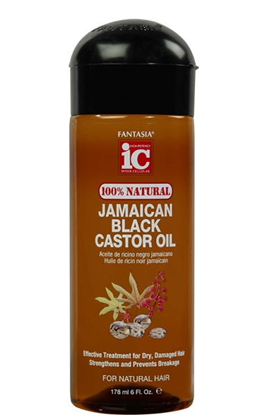 FANTASIA IC 100% NATURAL JAMAICAN BLACK CASTOR OIL (6OZ)