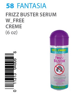 FANTASIA IC FRIZZ BUSTER SERUM WITH FREE CREME (6OZ)