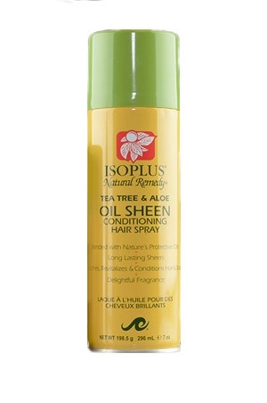 ISOPLUS-NATURAL REMEDY TEA TREE &ALOE OIL SHEEN HAIR SPRAY(7 OZ)