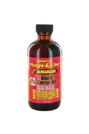 JAMAICAN MANGO & LIME Black Castor Oil - Argan Oil (4oz)