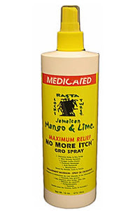 Thumbnail for JAMAICAN MANGO AND LIME-MENTHOLATED NO MORE ITCH GRO SPRAY (16OZ)