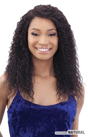 SHAKE N GO NAKED 100% HUMAN HAIR PREMIUM FRONTAL LACE WIG KEVA NAKED WET LOOK WAVES 5" R-PART