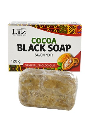 LIZ PROFESSIONAL-COCOA BLACK SOAP (120G)