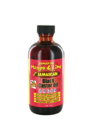 JAMAICAN MANGO & LIME BLACK CASTOR OIL - ARGAN OIL (4OZ)