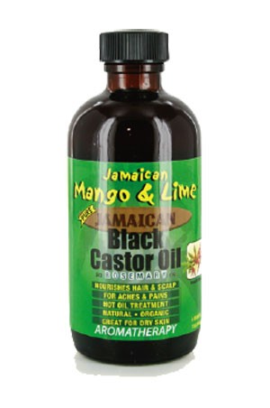 MANGO & LIME BLACK CASTOR OIL - ROSEMARY (4OZ)