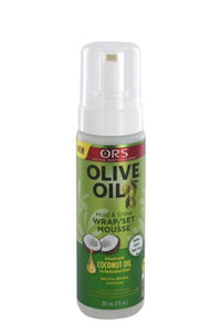 Thumbnail for ORS ORGANIC Root Olive Hold & Shine Wrap Set Mousse ( 7oz)