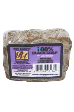 100% BLACK SOAP - LAVENDER (5OZ)