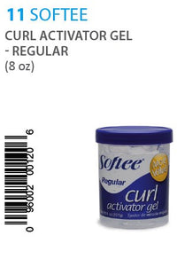 Thumbnail for SOFTEE CURL ACTIVATOR GEL WITH ALOE VERA -REGULAR (8OZ)