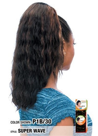 Thumbnail for MODEL MODEL DRAWSTRING SYNTHETIC PONYTAIL- SUPER WAVE