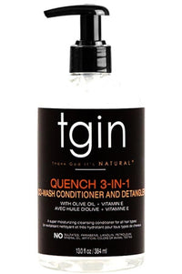 Thumbnail for TGIN Quench 3-N-1 Co-Wash Conditioner & Detangler (13oz), Sareya Beauty Supply Store in Calgary Alberta Canada