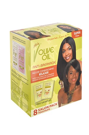 VITALE-OLIVE OIL NO LYE RELAXER KIT [8 TOUCHUPS] -SUPER