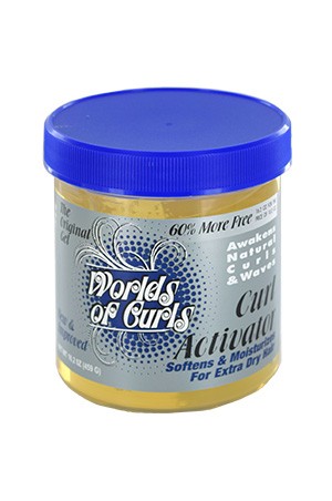 WORLDS OF Curls Activator Gel For Extra Dry Hair (16.2oz), Sareya Beauty Supply Store, Ethnic Hair care products